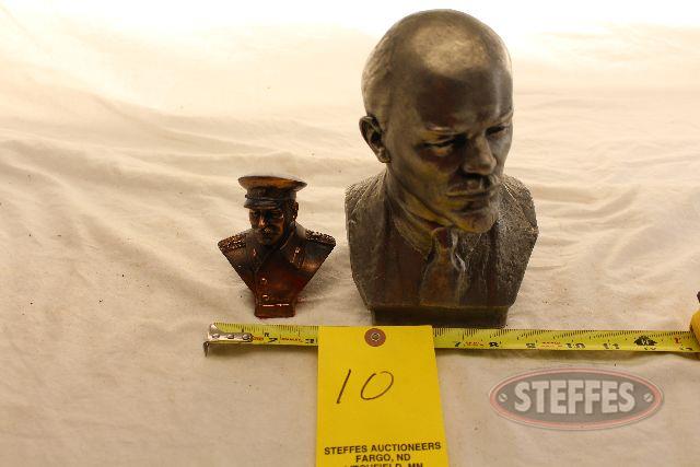 Stalin & Lenin busts